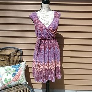 4 for $15 belted boho print dress